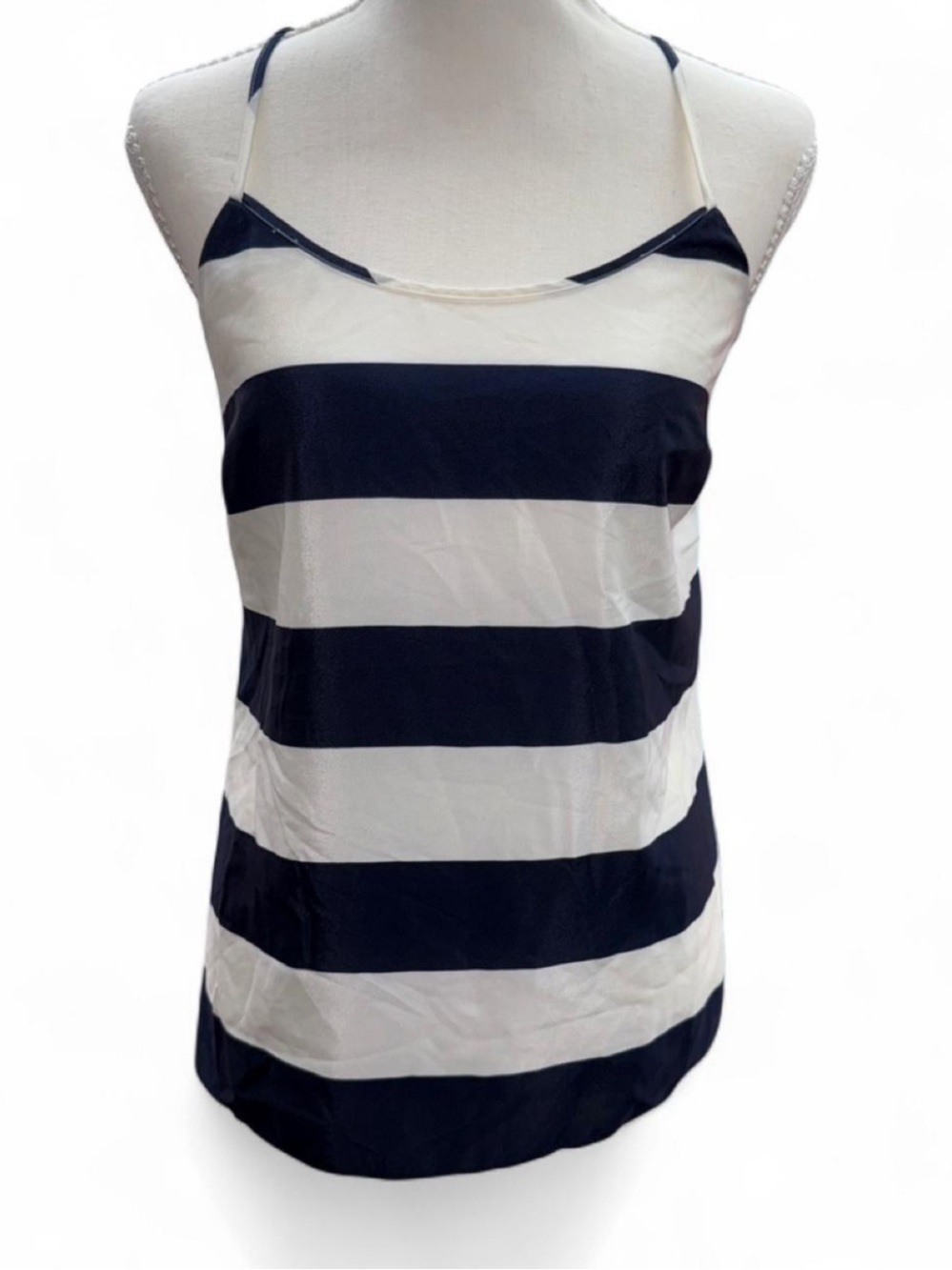 Vintage J.Crew navy and white striped camisole